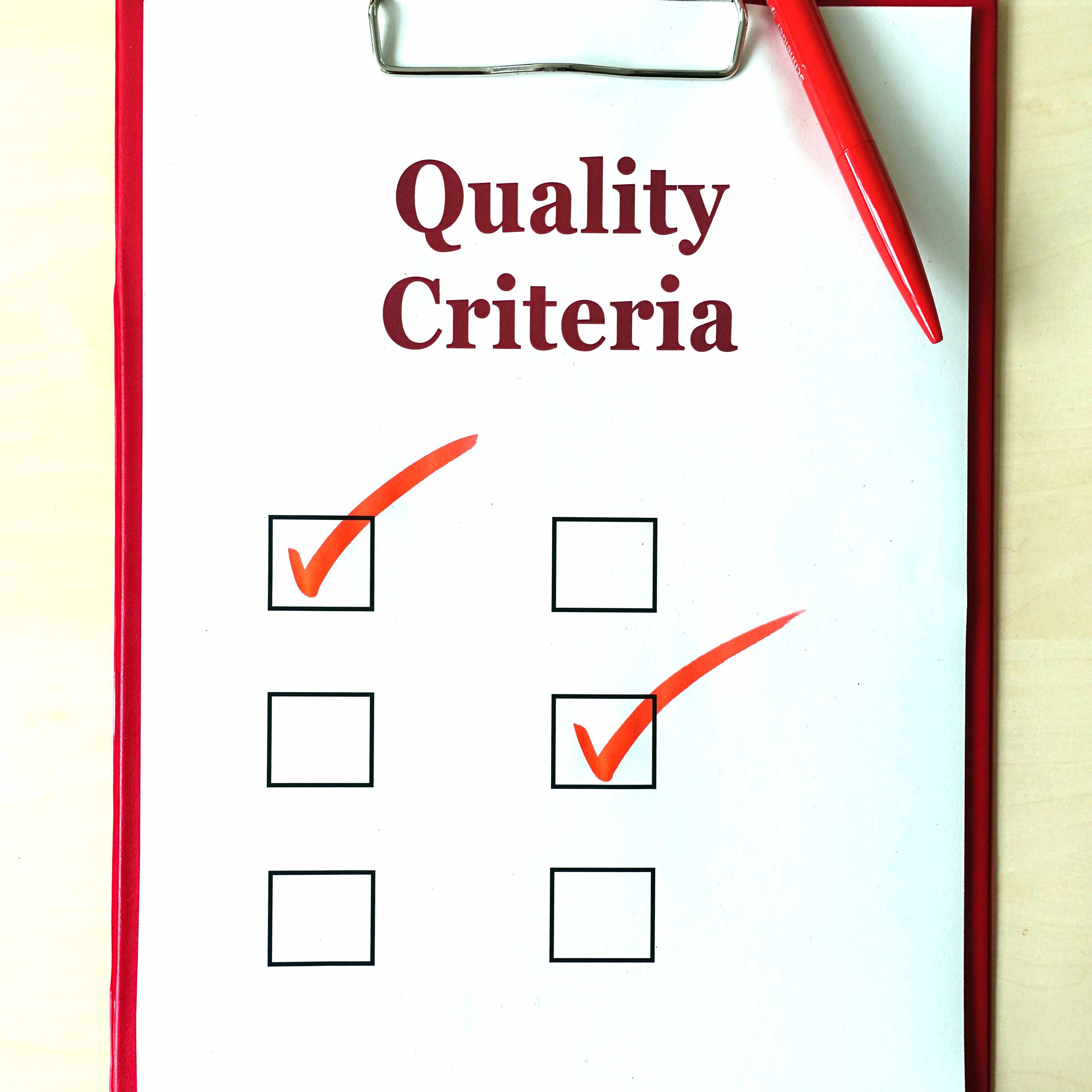 Öffnen Quality Criteria